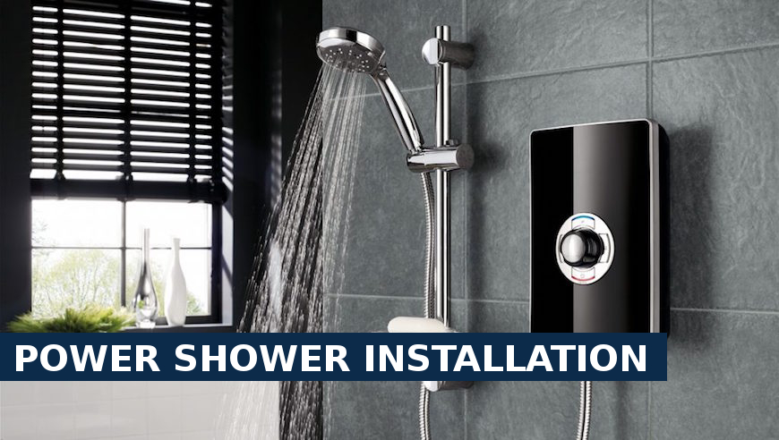 Power shower installation South Norwood